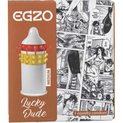 EGZO Lucky Dude 1 ks kondom se speciálními výstupky