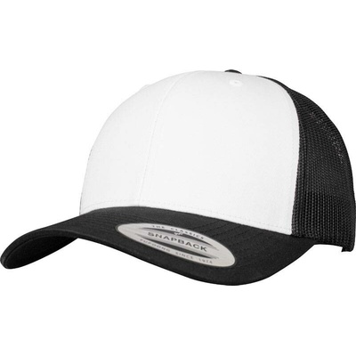 Flexfit 6606CF 6 panelová Trucker čierna biela čierna