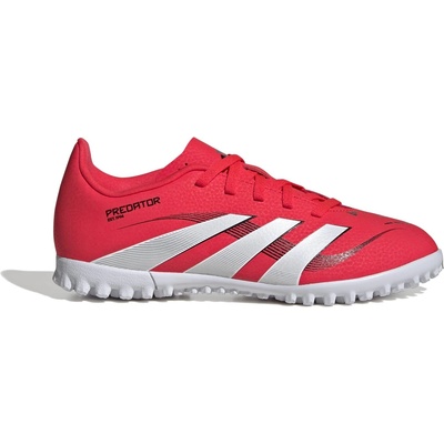 adidas Юношески футболни стоножки Adidas Predator Club Junior Astro Turf Football Boots - Red/White