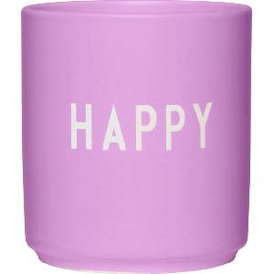 Design Letters Чаша халба Favourite Happy тъмнорозова (10101002DPIHAPPY)