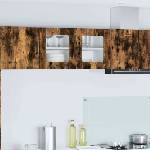 vidaXL Стенен стъклен шкаф PORTO Димян дъб 80 x 31 x 40 см (885300)