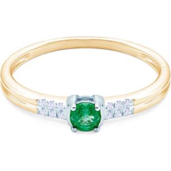 Image 1 of SAVICKI Годежен пръстен savicki: двуцветно злато, смарагд