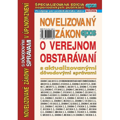 Novelizovaný zákon o verejnom obstarávaní - Epos