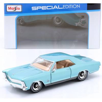 Maisto 1965 Buick Riviera metal modrá 1:26
