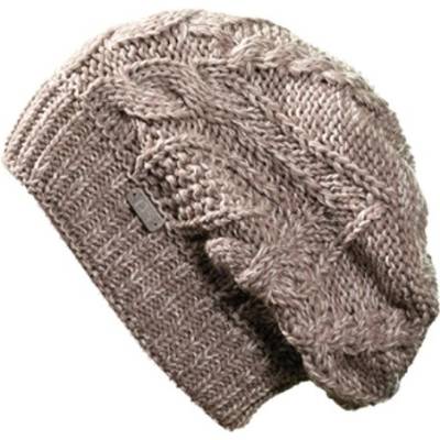 Pletex dvojitá pletená čepice L456 Kašmírová