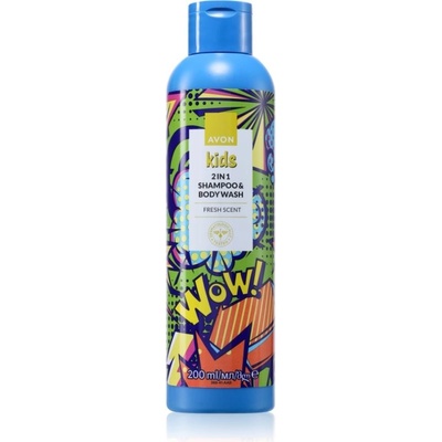 Avon Kids Fresh šampón a sprchový gél 2 v 1 200 ml