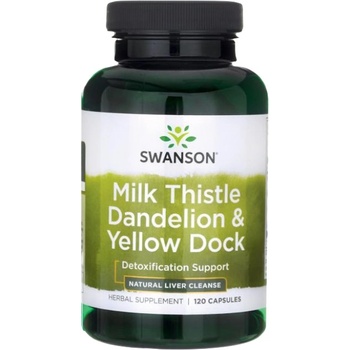 Image 1 of Swanson Milk Thistle Dandelion & Yellow Dock [120 капсули]