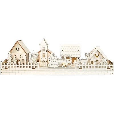 DOMMIO Vesnička LED, 2 × AA, 12 × 40 cm