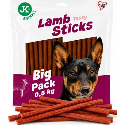 JK ANIMALS sušené jahňacie tyčinky 500 g