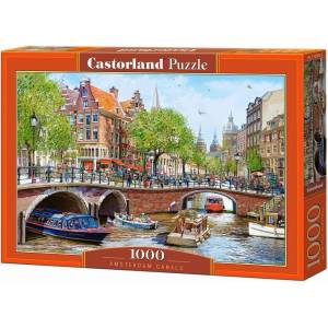 Castorland Пъзел Castorland от 1000 части - Каналите на Амстердам (C-105625-2)
