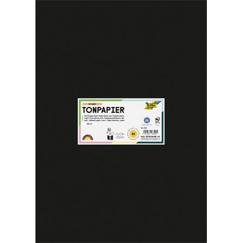 folia Цветна хартия a3, 130 г, 50 листа, folia, черна 6390 (6390)