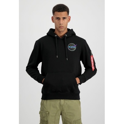 Alpha Industries mikina Dark Side black neon purple