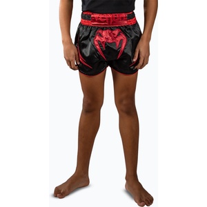 Venum Детски тренировъчни шорти Venum Attack Muay Thai black/red