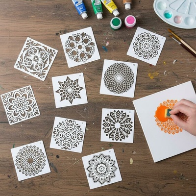 Šablony pro malování mandal 10 ks – Sleviste.cz