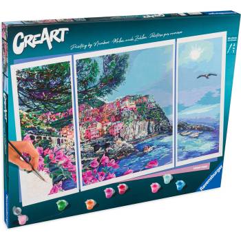 Ravensburger Комплект за рисуване по номера Ravensburger CreArt - Чинкуе Тере (23529)