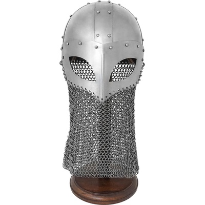 Lord of Battles Vikingská brýlová helma s kroužkovým nápletem