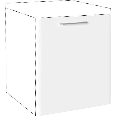 Matis Врата за съдомиялна машина с дръжка IN MDF Mask 60x72 бял гланц