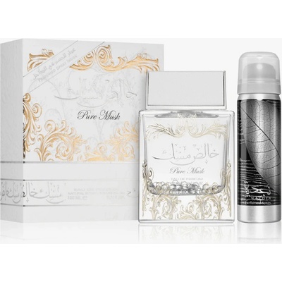 Lattafa Pure Musk, EDP 100 ml + Deosprej 50 ml (Alternatíva vône Prada Candy Kiss) pre ženy