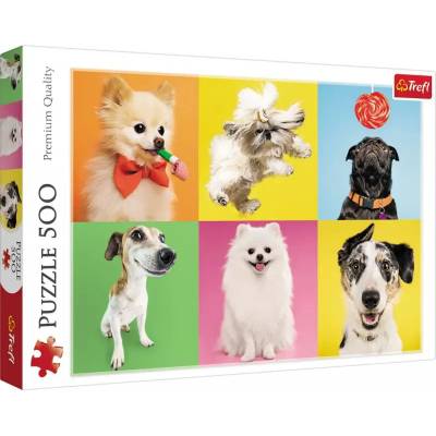 Trefl - Puzzle Collage of dogs - 500 piese