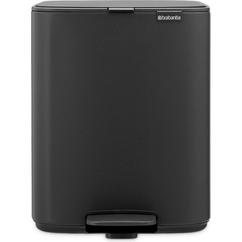 Brabantia Кошче за отпадъци с педал BO 12 l, минерал сив, стомана, Brabantia (BRAB238086)