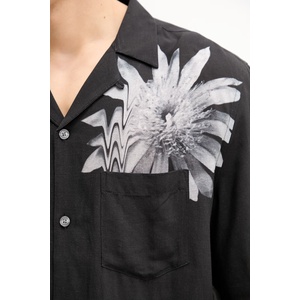 AllSaints Риза с лен FLORAZE (M046SE)