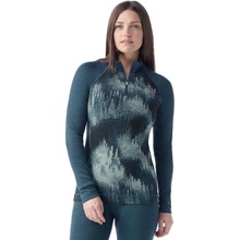 SmartWool Dámské triko W Classic Thermal Merino BL 1/4 Zip B twilight foggy pines modrá