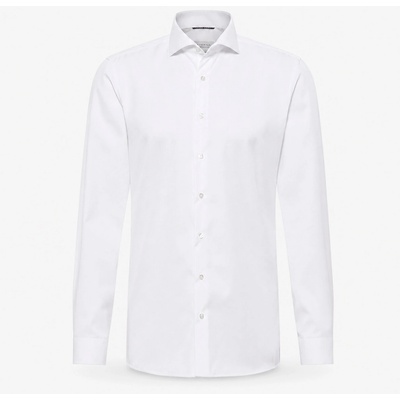 Eterna pánska košeľa Non-iron slim fit nepriehľadná biela