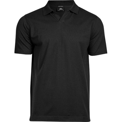 Tee Jays 1404 pánske luxusné elastické polo tričko čierne