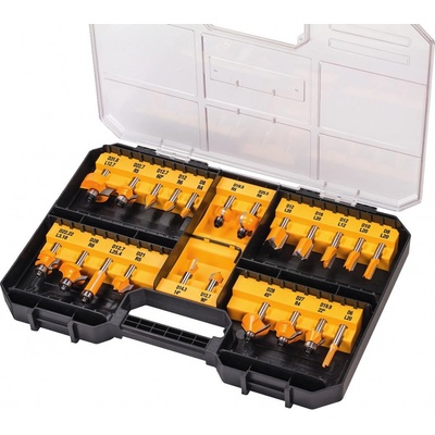 DeWALT sada fréz, stopka 8 mm, 22 ks DT90017 – Zboží Dáma