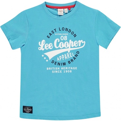 Lee Cooper dětské tričko aqua