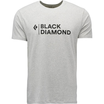 Black Diamond Мъжка тениска Black Diamond Mini Stacked S/S Tee T-shirt - Nickel Heather (216-5242-0314)