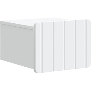 vidaXL Спален шкаф с монтаж на стена с чекмедже Бяло 33 x 34, 5 x 24 см (898255)