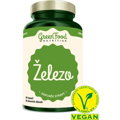 GreenFood Nutrition Železo 90 kapsúl