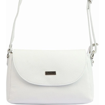 Mia More malá kožená crossbody kabelka no. 018 bílá