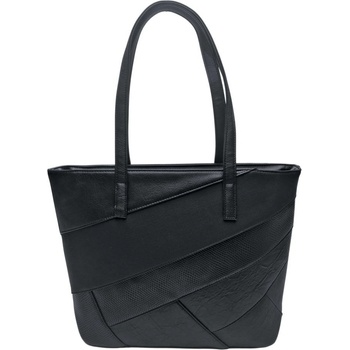 Tapple dámská kabelka přes rameno s šikmými vzory černá