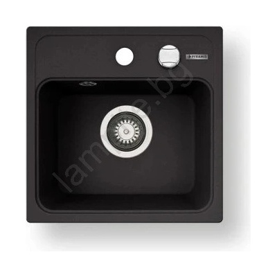 Pyramis 70168201 - Мивка CAMEA MINI 40x40 см гранит, черна (PY0031)