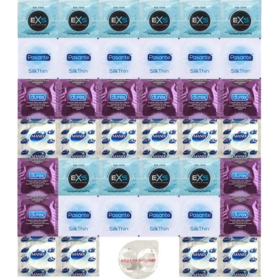 Premium Super Thin Package - 41 Thinnest Durex, Pasante, EXS, Sagami Condoms