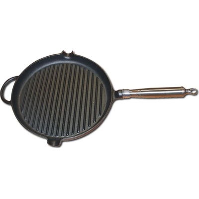 Ronneby Bruk litinová na steaky BBQ grilovací průměr 28 cm