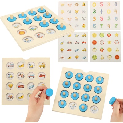 IKO stolová puzzle hra na pamäť 4 karty
