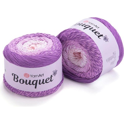 Yarn Art Bouquet 715 fialová růžová