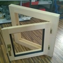 Dřevěné okno jednoduché otevíravé 60x60