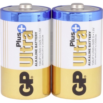 GP Batteries Алкална батерия gp ultra plus lr20 /2 бр. в опаковка/ 1.5v (gp-ba-13aup21-sb2)