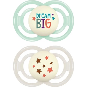 MAM Perfect Night 16+ months биберон Mint/ Grey 2 бр