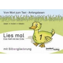 Das Heft mit der Ente mit Silbengliederung