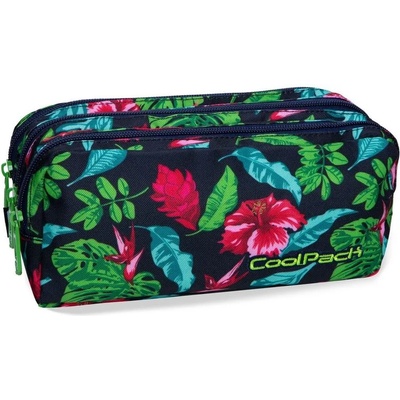 COOLPACK Правоъгълен ученически несесер Cool Pack Primus - Candy Jungle, с 3 отделения (B60016)