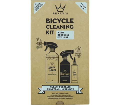 PEATYS PEATY'S GIFT PACK WASH DEGREASE LUBRICATE DRY PGP-CDD-4