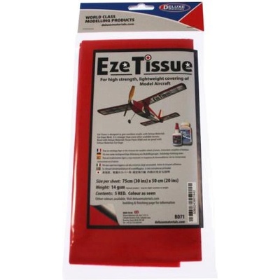 Deluxe Materials Eze Tissue обвивна хартия 14g/m2 75x50cm червен (5бр)