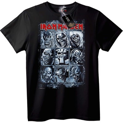 NOONEBRAND Тениска Iron Maiden 9-Панелен Еди - XS, Black