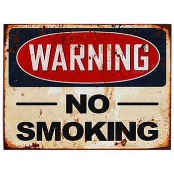 Ceduľa Warning - No Smoking