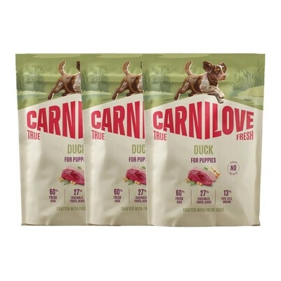 Carnilove True Fresh Dog Duck Puppies 3 x 1,5 kg